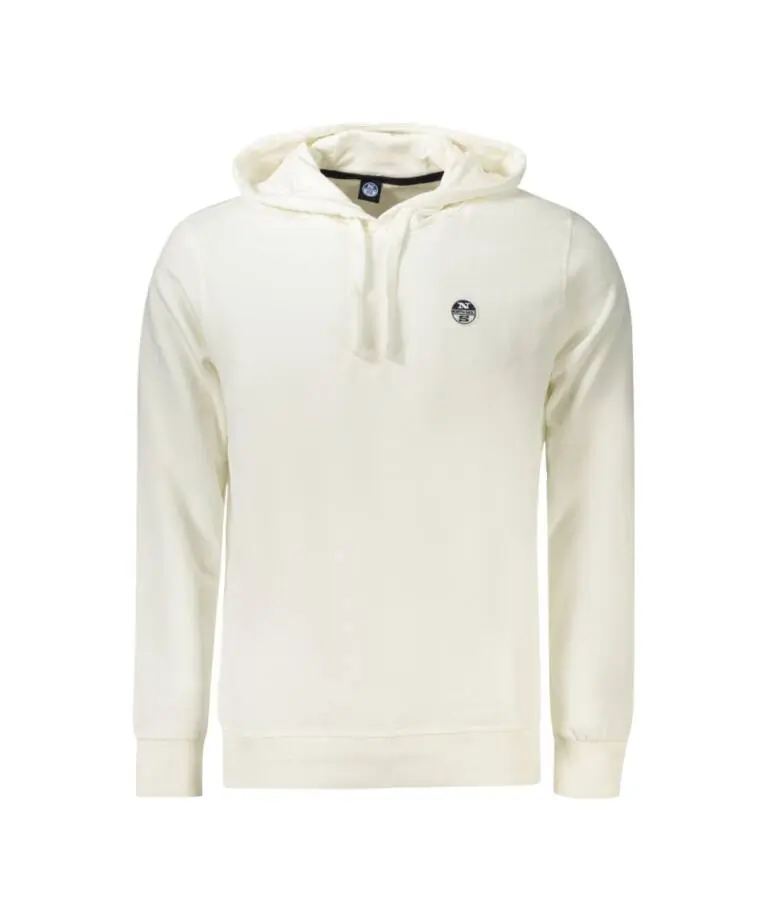 North Sails - Ανδρικό Φούτερ Με Κουκούλα Regular Fit 993013-000-0101 Λευκό