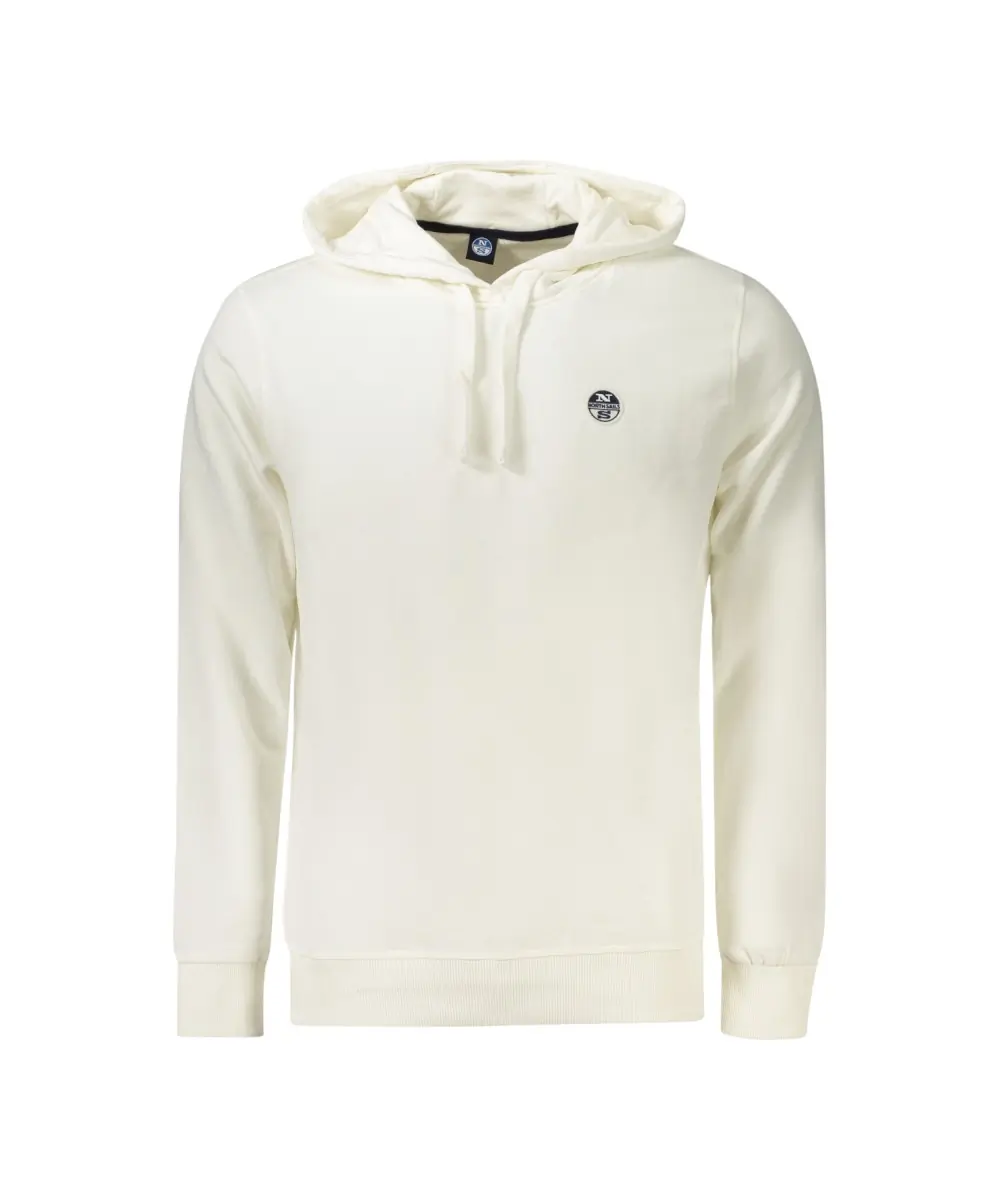 North Sails - Ανδρικό Φούτερ Με Κουκούλα Regular Fit 993013-000-0101 Λευκό