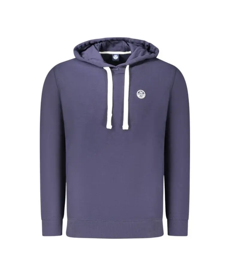North Sails - Ανδρικό Φούτερ Με Κουκούλα Regular Fit 993013-000-0802 Μπλε
