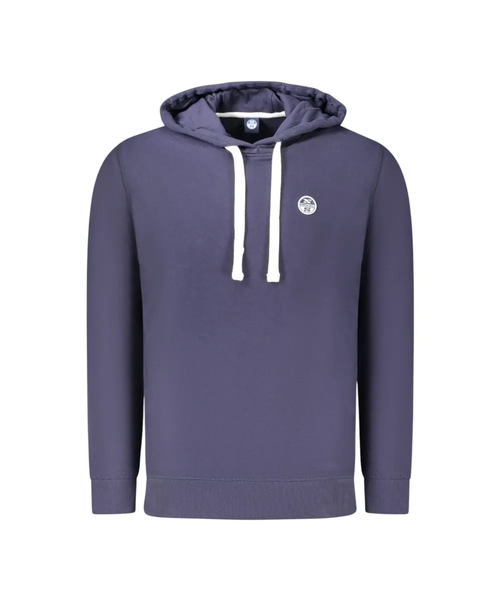 North Sails - Ανδρικό Φούτερ Με Κουκούλα Regular Fit 993013-000-0802 Μπλε