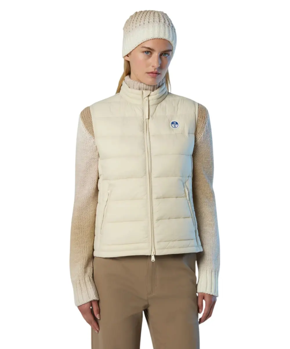North Sails - Γυναικείο Αμάνικο Μπουφάν Galia Vest 000016-000-012A Λευκό
