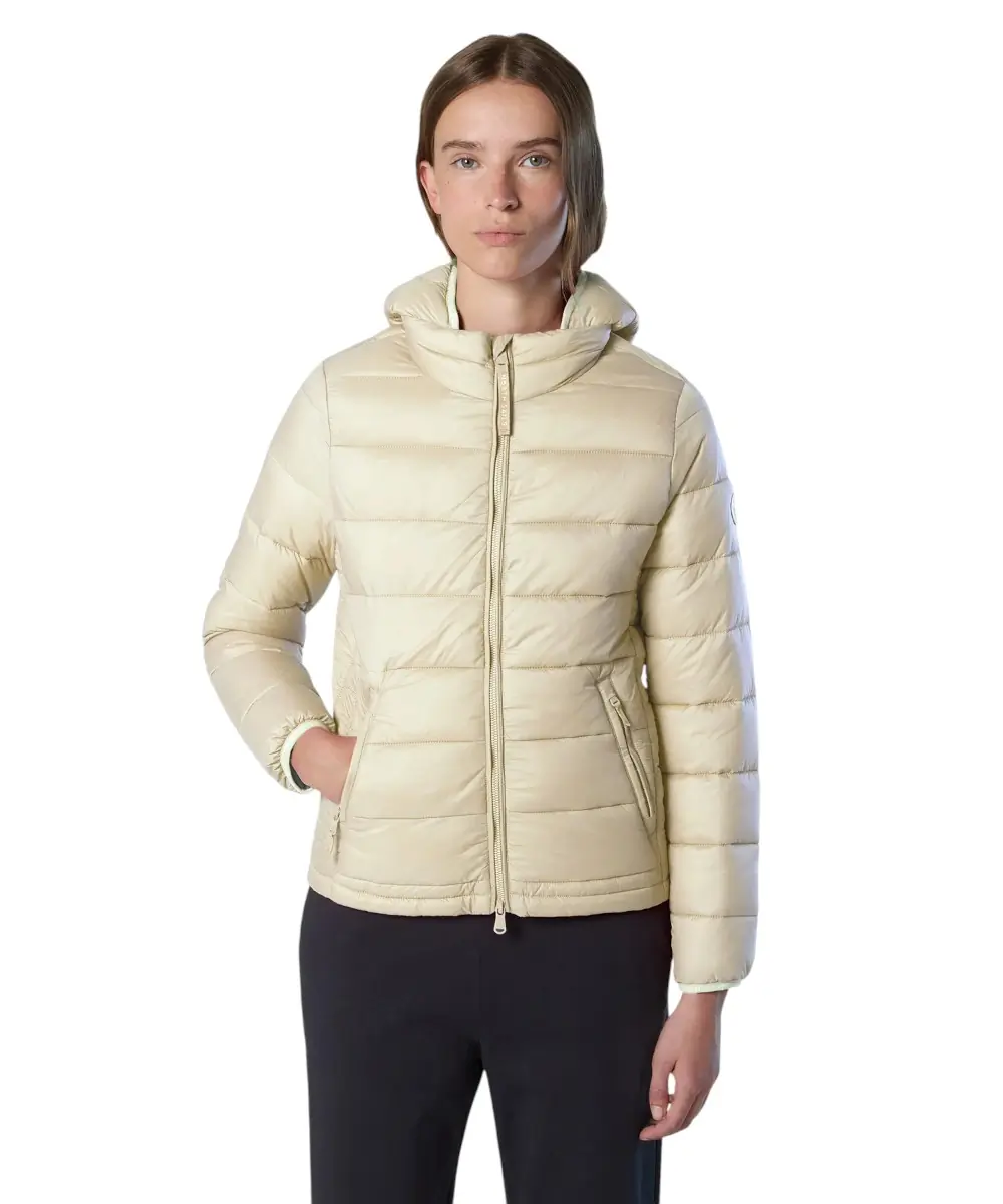 North Sails- Γυναικείο Μπουφάν Puffer Naomi 000015-000-012A Εκρού