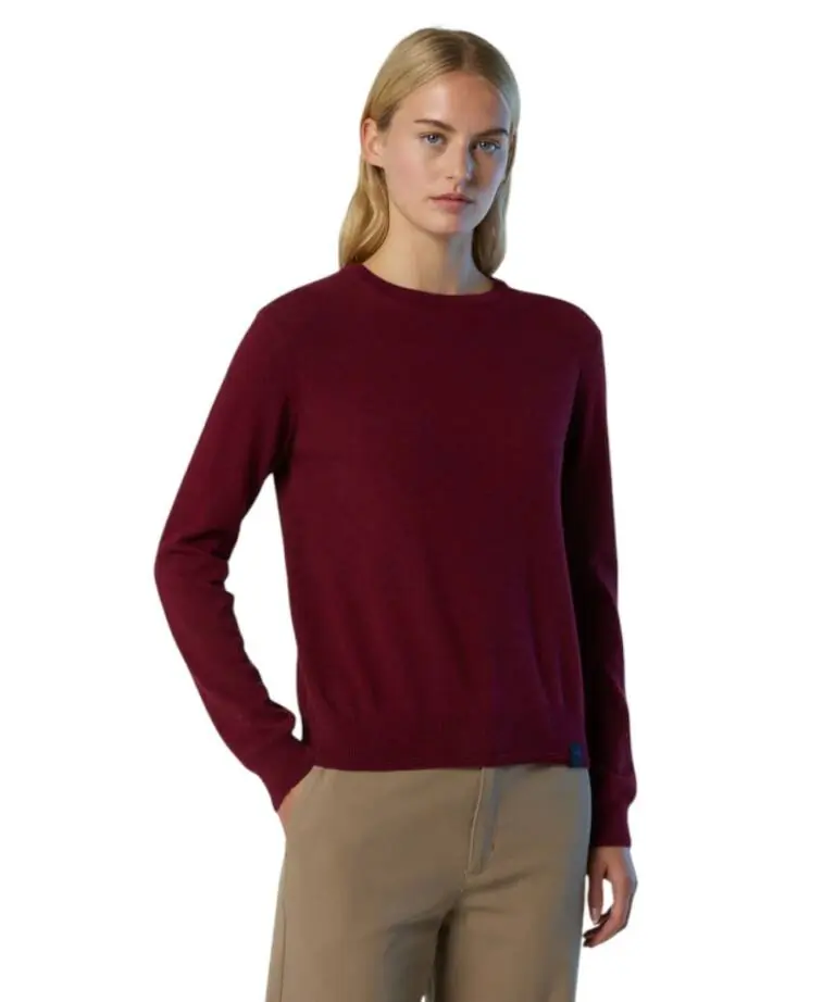 North Sails - Γυναικείο Πουλόβερ Cashmere Blend Sweater 095510-000-0240 Μπορντό
