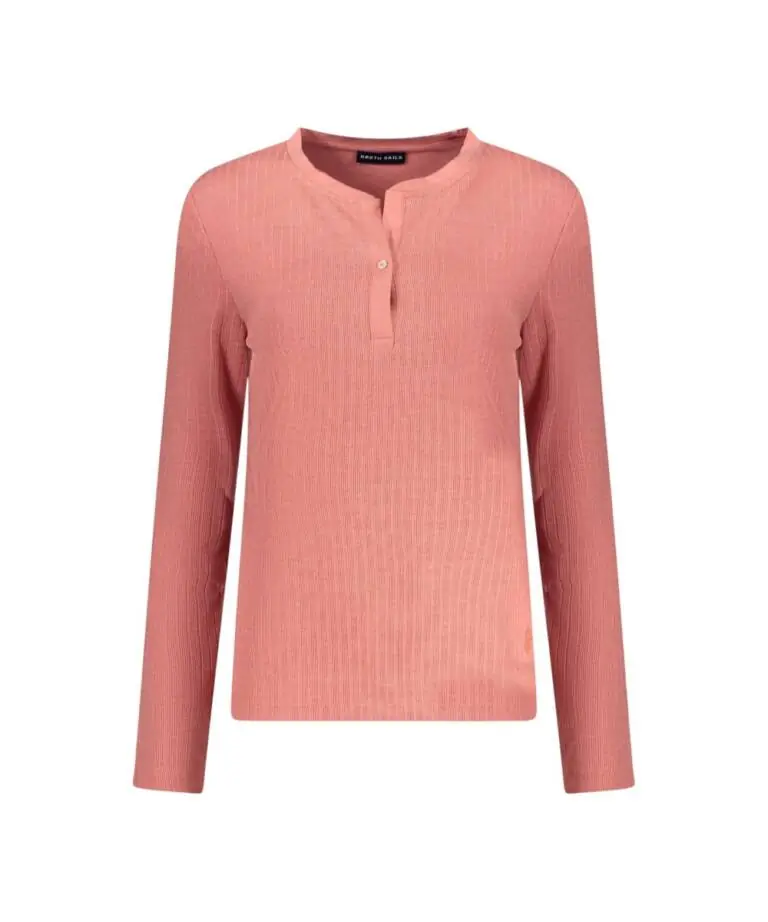North Sails - Γυναικείο Πουλόβερ Ribbed jersey Henley top 093581-000-0182 Ροζ