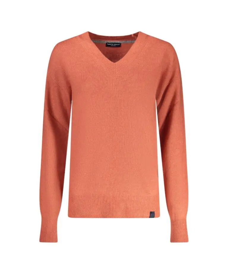 North Sails - Γυναικείο Πουλόβερ V-Neck Saddle Shoulder 095511-000-0182 Κόκκινο