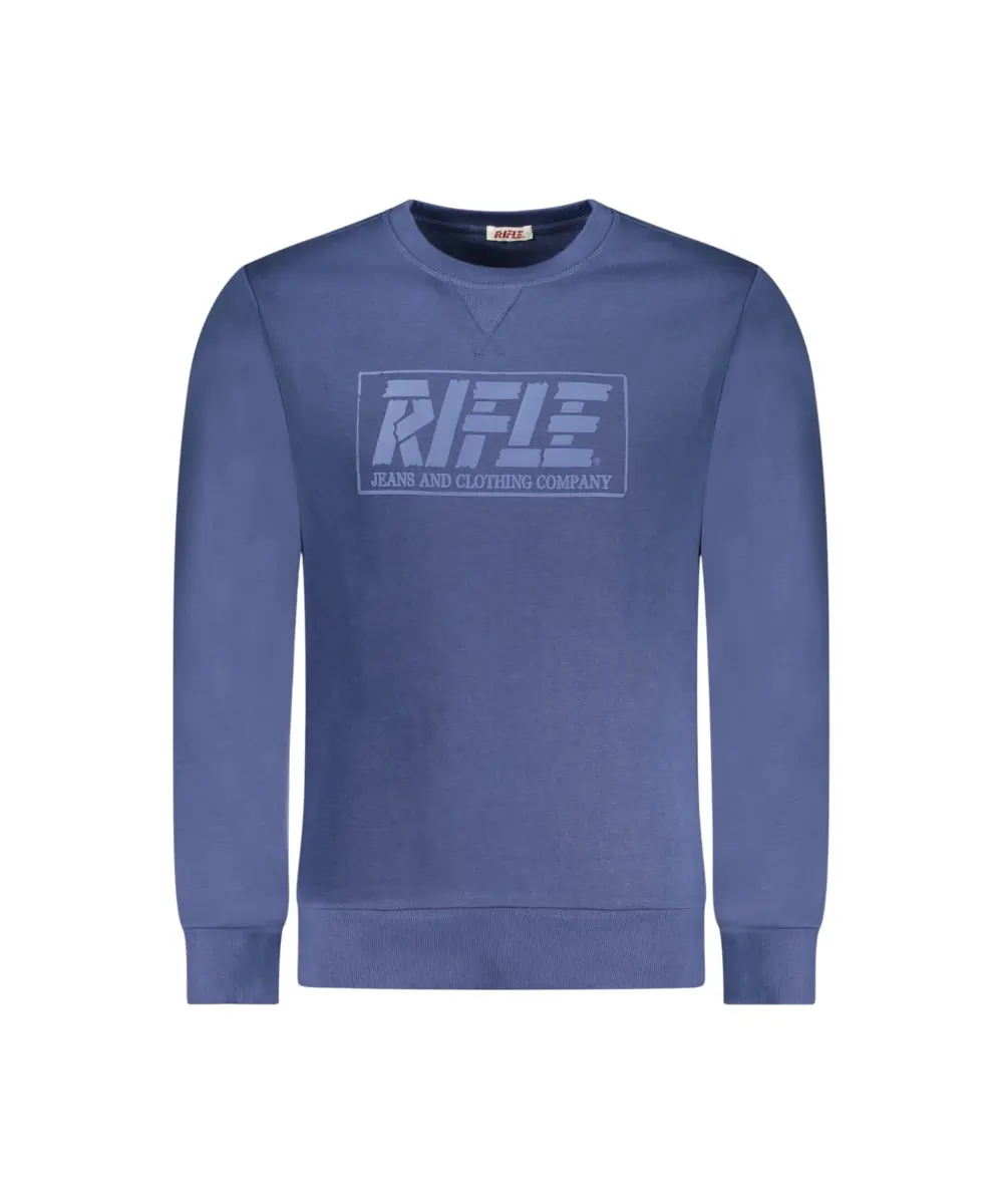 Rifle Jeans - Ανδρική Μπλούζα Φούτερ Regular Fit RFF415-DENIM Μπλε