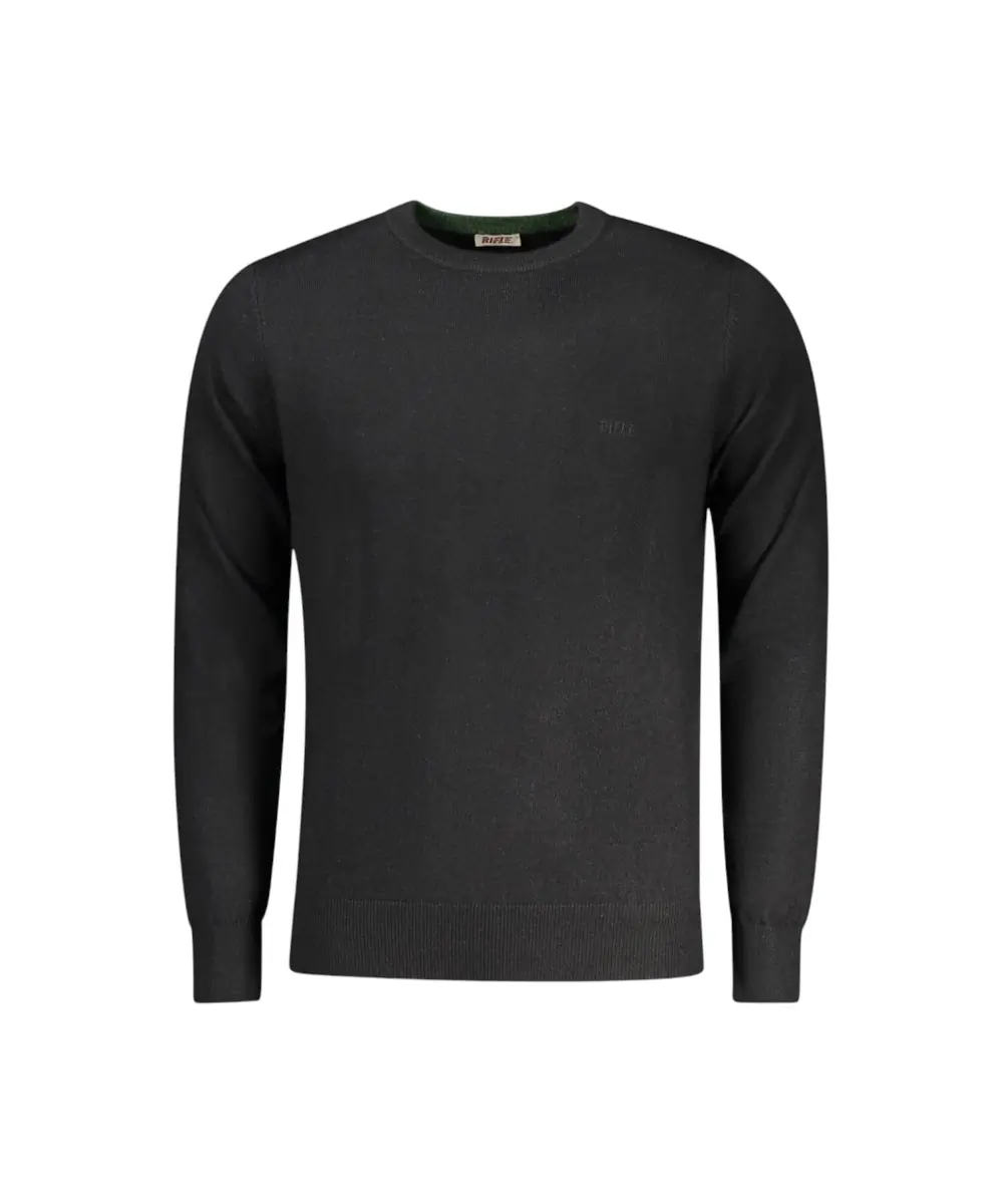 Rifle Jeans - Ανδρικό Πουλόβερ Regular Fit RFTR070-NERO Μαύρο