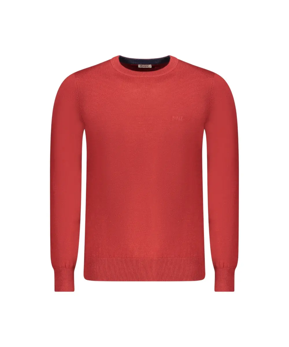 Rifle Jeans - Ανδρικό Πουλόβερ Regular Fit RFTR070-ROSSO Κόκκινο