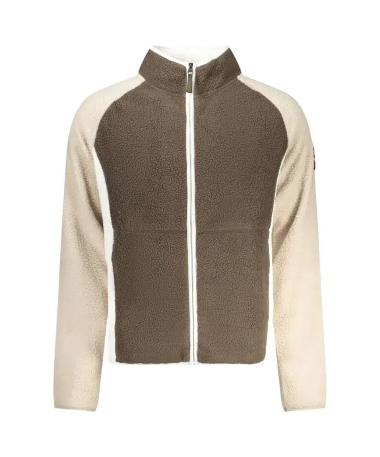 Scuola Nautica Italiana - Ανδρική Ζακέτα Φούτερ Fleece 859503-FALCON Καφέ