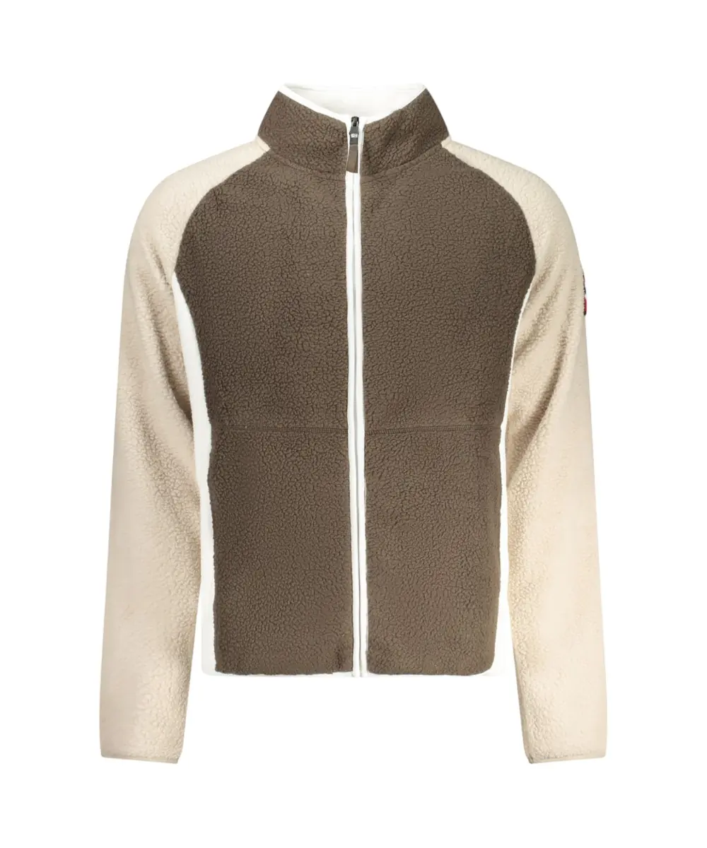 Scuola Nautica Italiana - Ανδρική Ζακέτα Φούτερ Fleece 859503-FALCON Καφέ