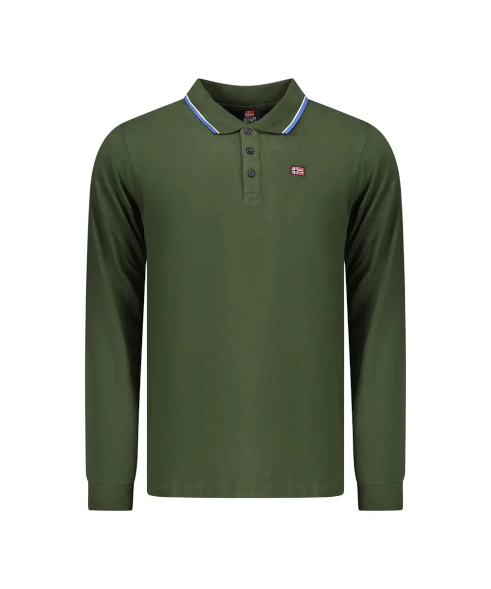 Scuola Nautica Italiana - Ανδρική Μπλούζα Μακρυμάνικη Πόλο 848871-ARMY Πράσινο