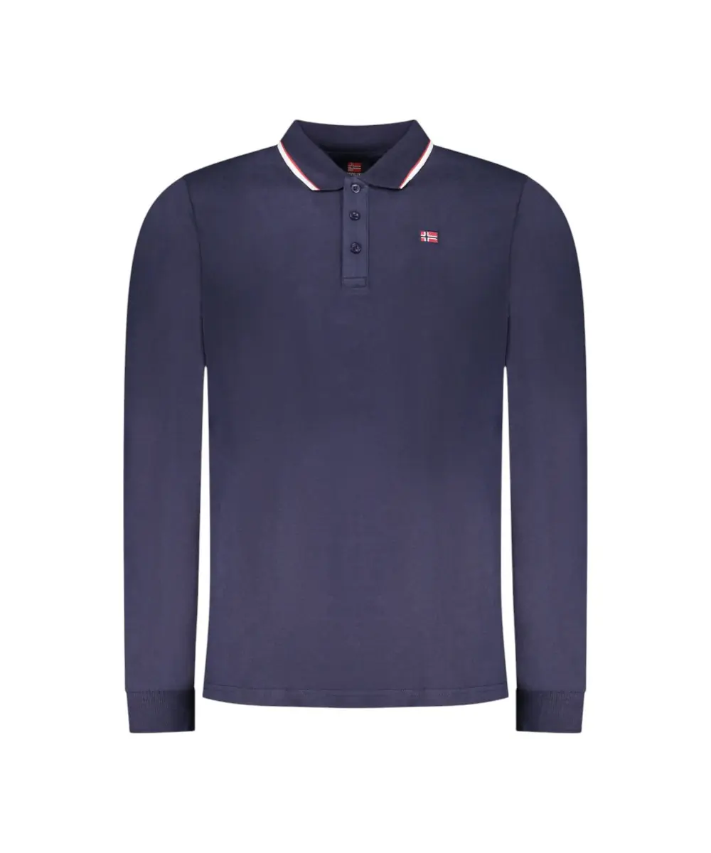 Scuola Nautica Italiana - Ανδρική Μπλούζα Μακρυμάνικη Πόλο 848871-NAVY Μπλε Σκούρο