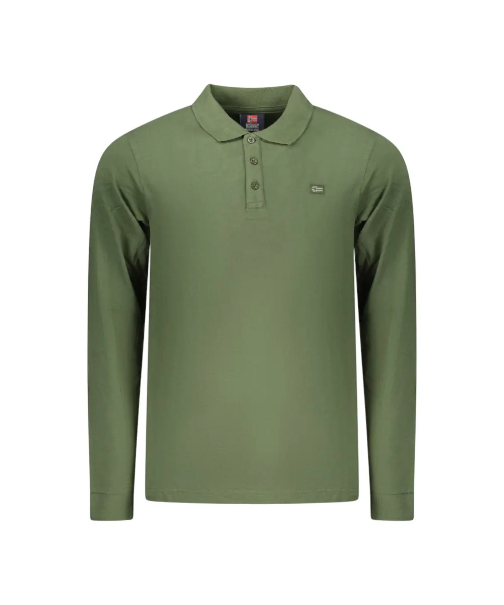 Scuola Nautica Italiana - Ανδρική Μπλούζα Μακρυμάνικη Πόλο 858872-ARMY Πράσινο