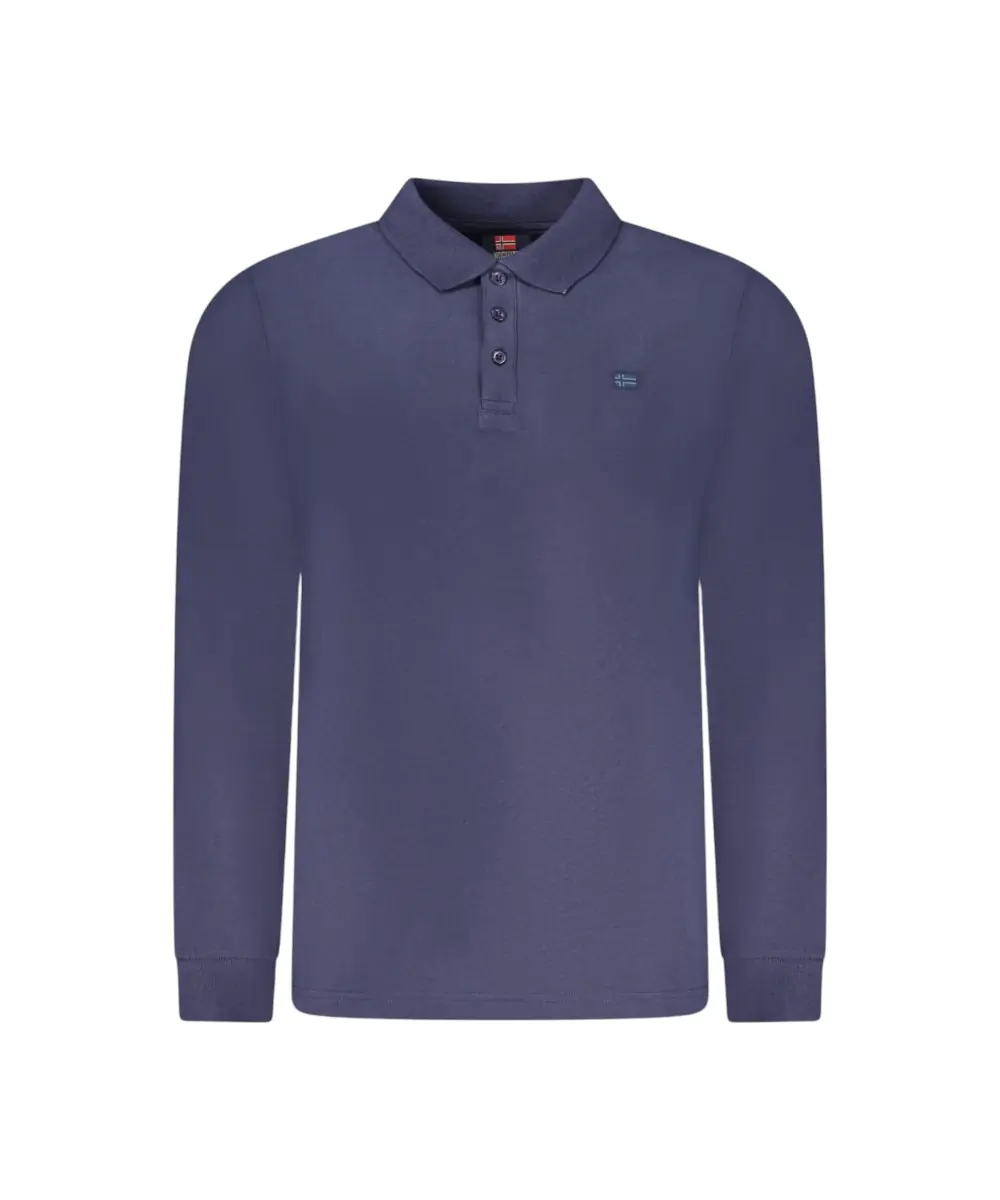 Scuola Nautica Italiana - Ανδρική Μπλούζα Μακρυμάνικη Πόλο 858872-NAVY Μπλε Σκούρο
