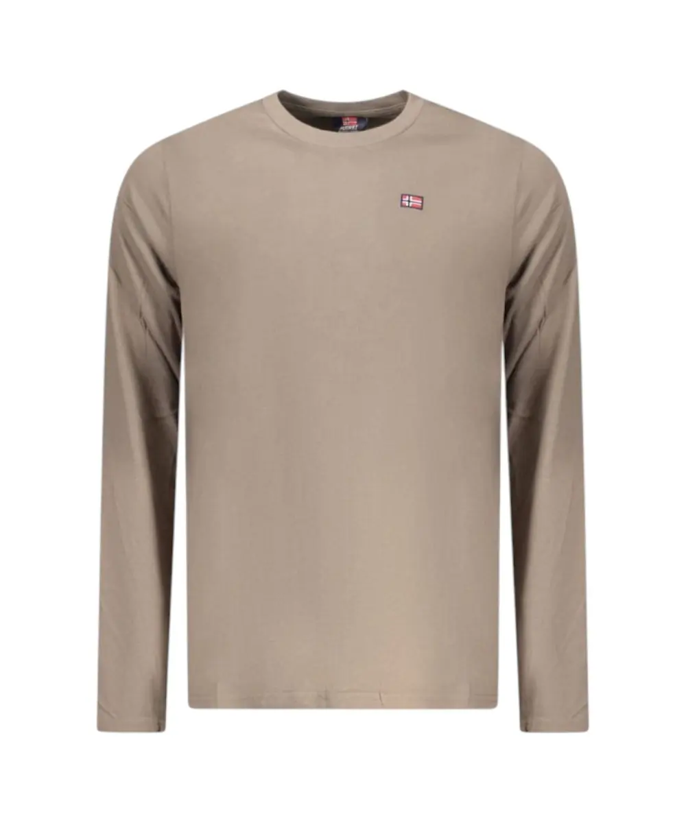 Scuola Nautica Italiana - Ανδρικό T-shirt Μακρυμάνικο 856072-FALCON Καφέ