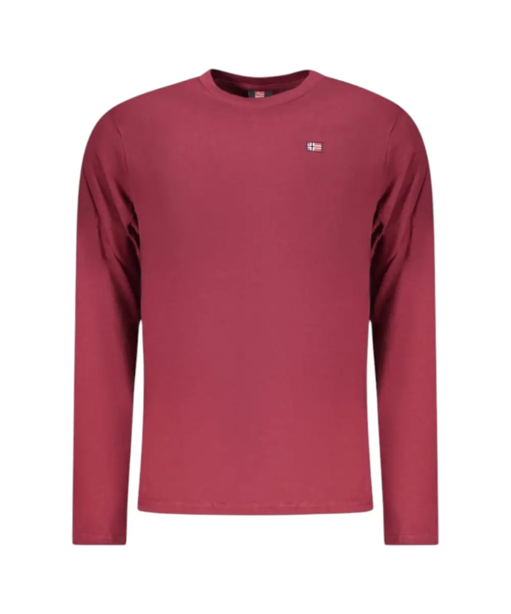 Scuola Nautica Italiana - Ανδρικό T-shirt Μακρυμάνικο 856072-MERLOT Μπορντό