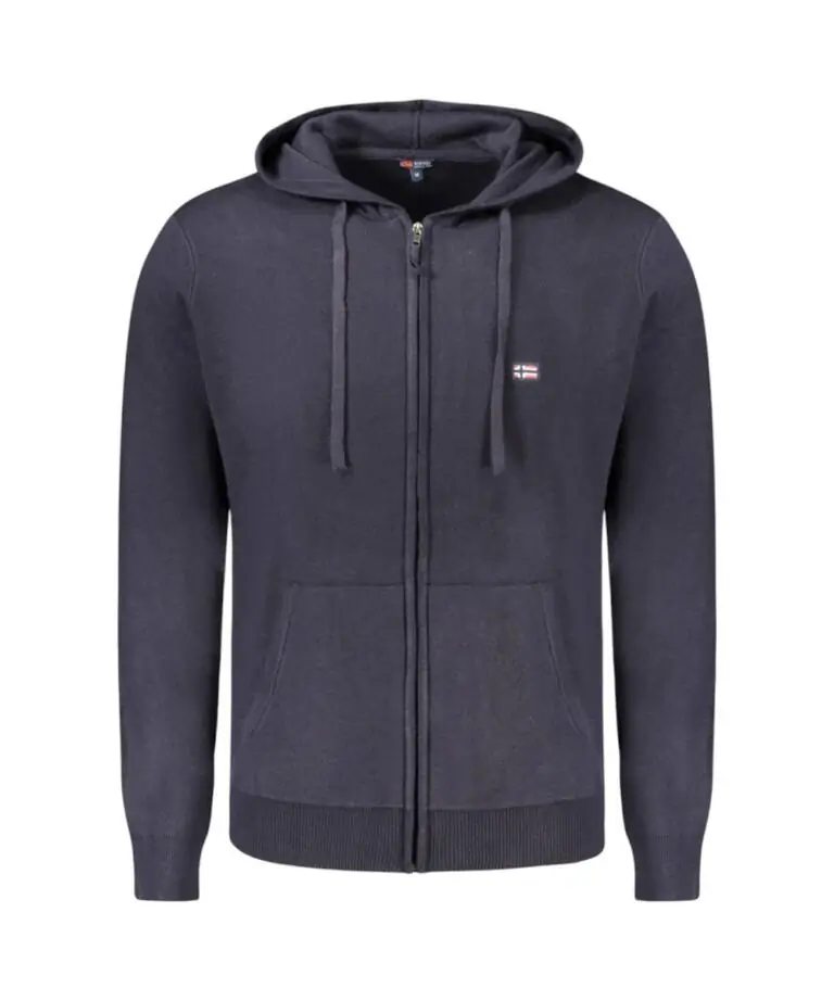 Scuola Nautica Italiana - Ανδρικό Πουλόβερ Με Φερμουάρ 843105-NAVY Μπλε Ναυτικό