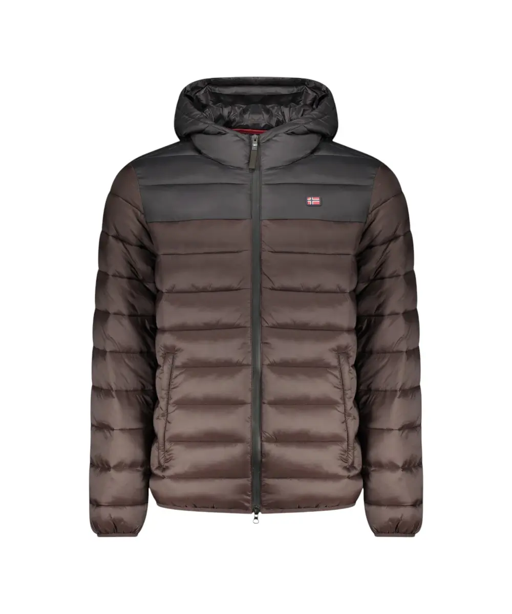 Scuola Nautica Italiana - Ανδρικό Χειμωνιάτικο Μπουφάν Puffer 859134-BROWN Καφέ