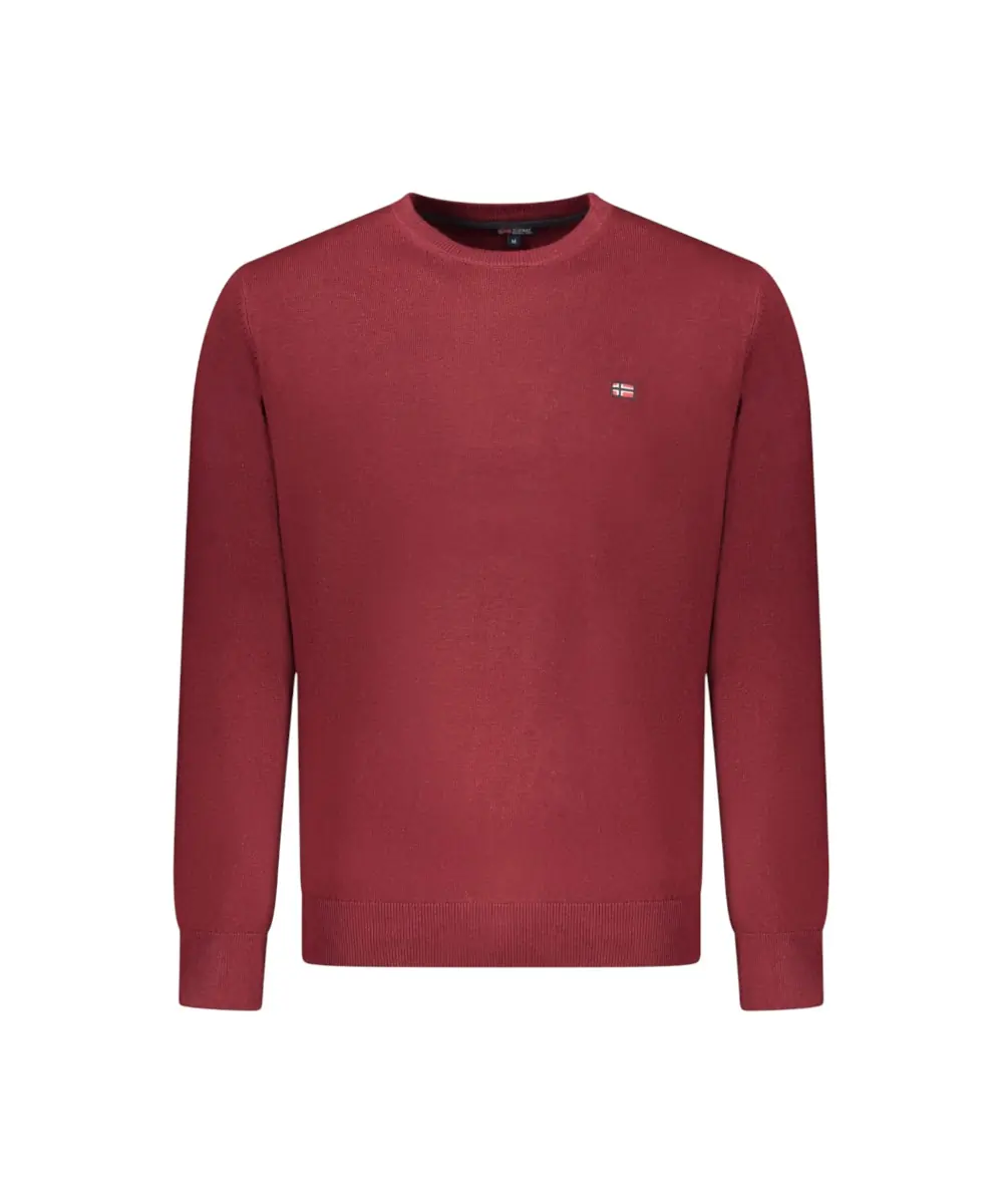 Scuola Nautica Italiana - Ανδρικό πουλόβερ Crewneck 833101-MERLOT Μπορντό