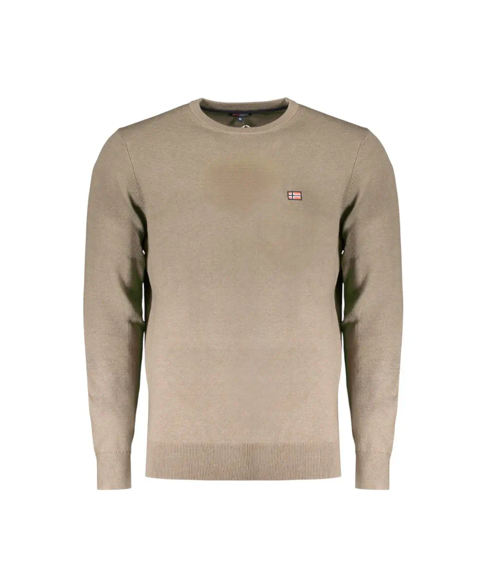 Scuola Nautica Italiana - Ανδρικό πουλόβερ Crewneck 833101-NOCE Καφέ