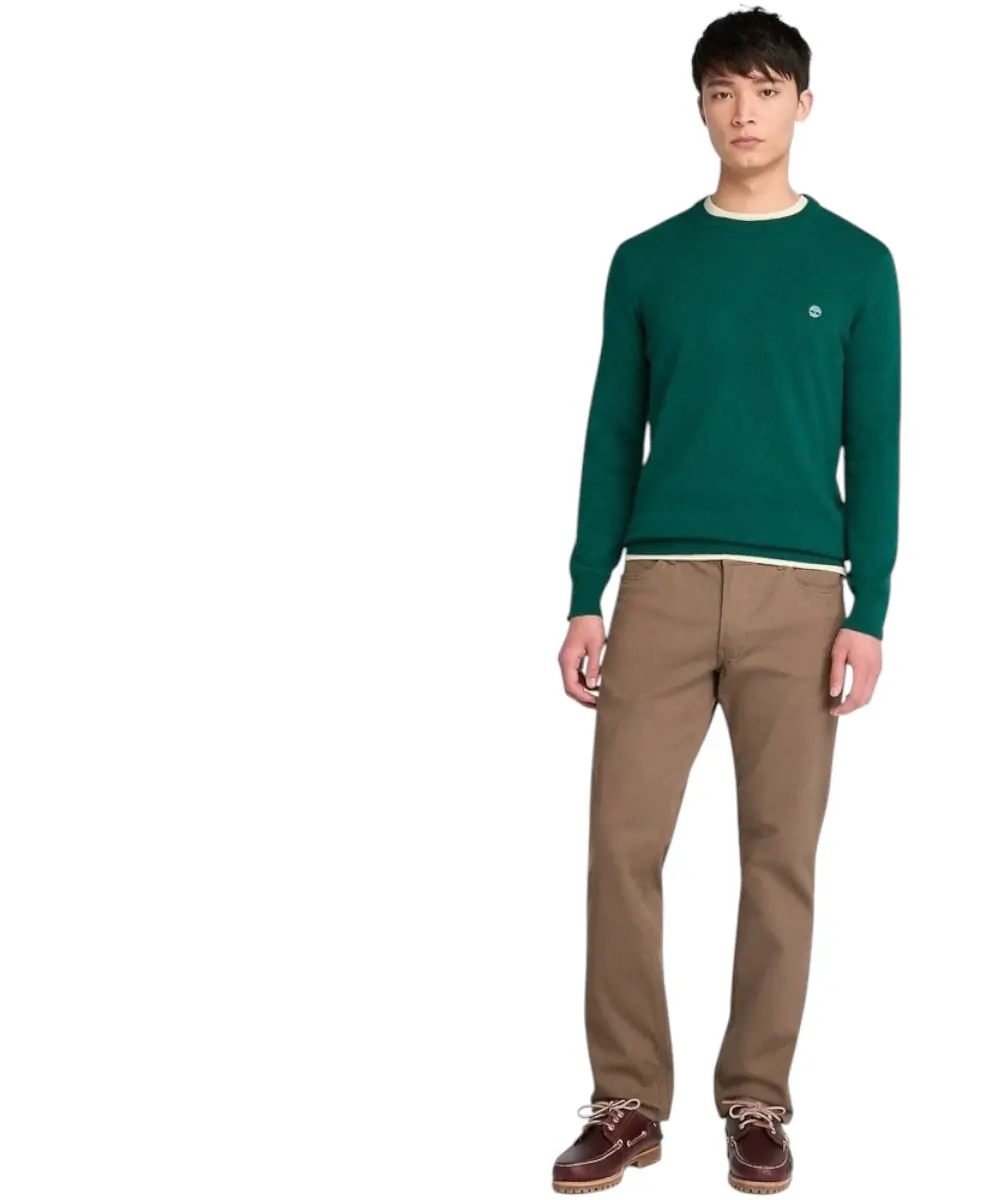 Timberland - Ανδρικό Πουλόβερ Jaffrey Wool Blended TB0A5M1V-317 Πράσινο