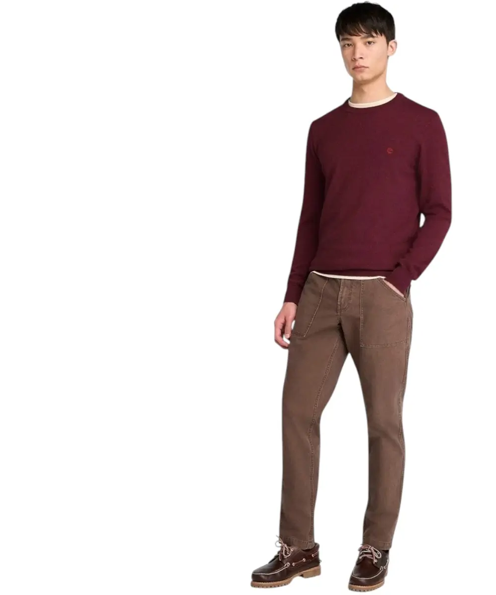Timberland - Ανδρικό Πουλόβερ Jaffrey Wool Blended TB0A5M1V-648 Μπορντό