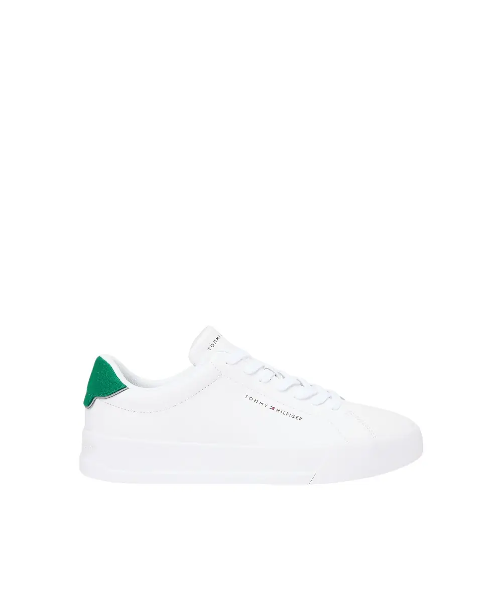 Tommy Hilfiger - Ανδρικά Sneakers Th Court Lth Detail Ess FM0FM05367-01U Λευκό