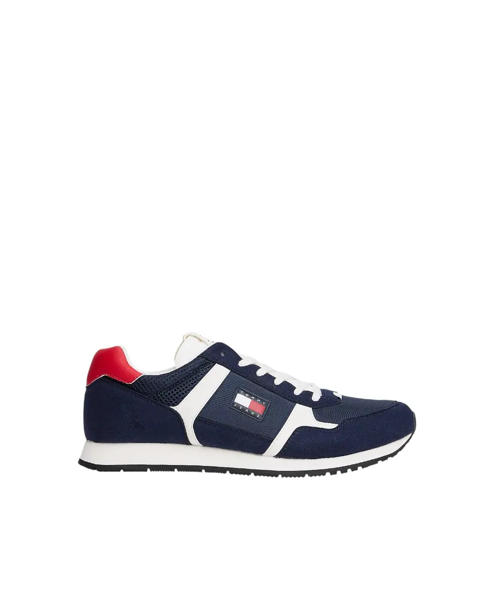 Tommy Hilfiger - Ανδρικά Sneakers Th Runner Casual EM0EM01617-C1G Μπλε Σκούρο