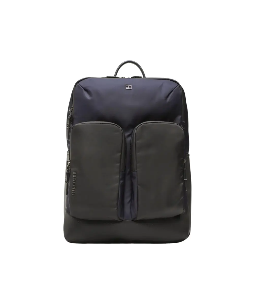 Tommy Hilfiger - Ανδρικό Σακίδιο Th City Commuter Tech Backpack AM0AM10597-DW6 Μπλε Σκούρο