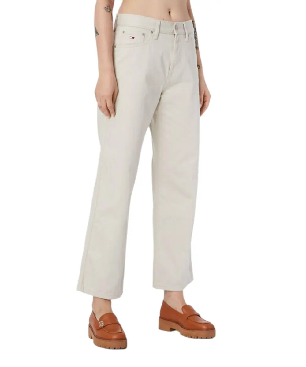 Tommy Hilfiger - Γυναικείο Jean Th Betsy Mid Rised Loose Fit DW0DW13089-ACE Μπεζ