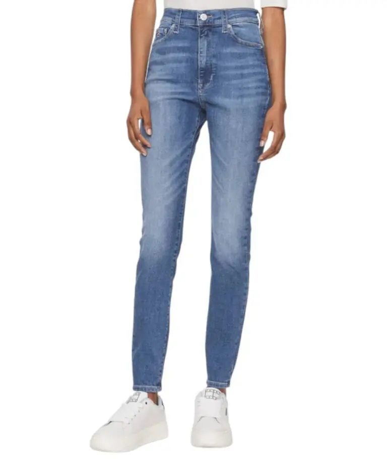 Tommy Hilfiger - Γυναικείο Jean Th Sylvia Hgh Sskn Skinny Fit DW0DW17162-1A5 Μπλε