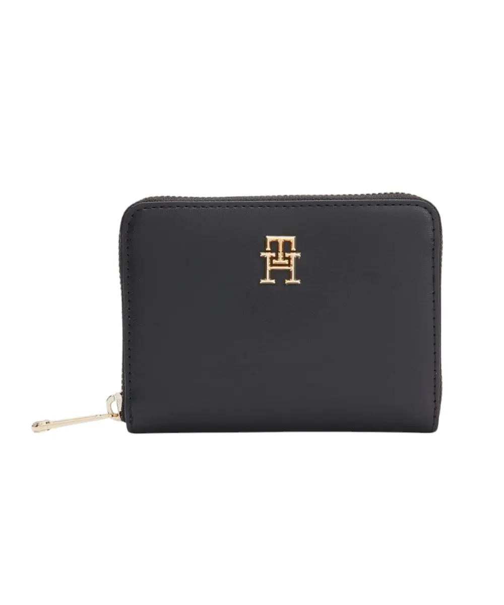 Tommy Hilfiger - Γυναικείο Πορτοφόλι Th Iconic Med Za AW0AW14235-BDS Μαύρο