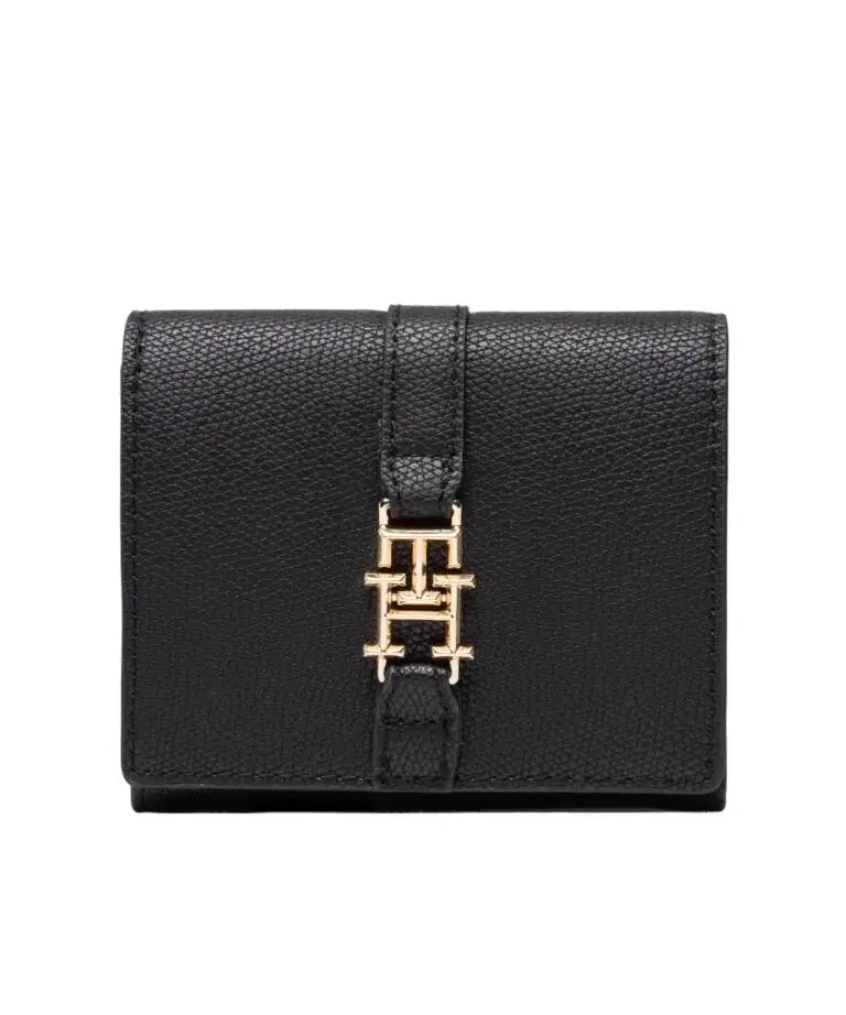 Tommy Hilfiger - Γυναικείο Πορτοφόλι Th Plush Small Flap Wallet AW0AW14238-BDS Μαύρο