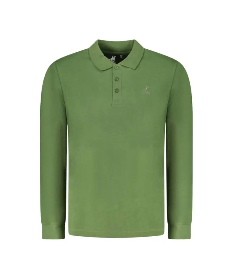 U.S. Grand Polo - Ανδρικό Μακρυμάνικο Polo T-Shirt Elenio AU02844-A12100 Πράσινο