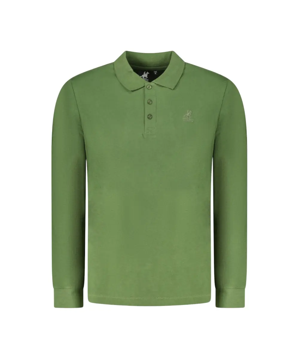U.S. Grand Polo - Ανδρικό Μακρυμάνικο Polo T-Shirt Elenio AU02844-A12100 Πράσινο