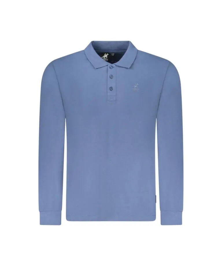 U.S. Grand Polo - Ανδρικό Μακρυμάνικο Polo T-Shirt Elenio AU02844-A7400 Μπλε