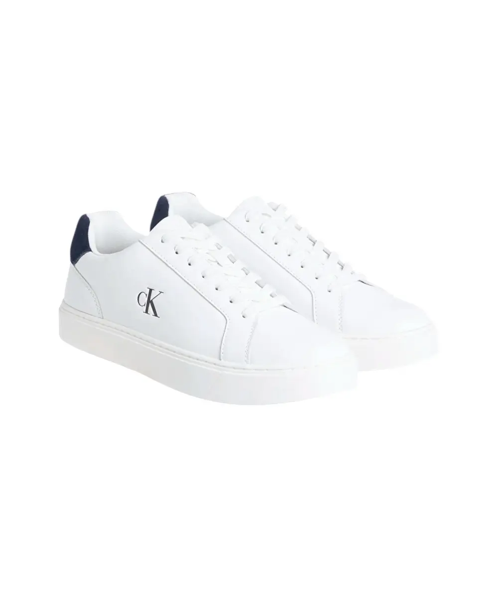 Calvin Klein - Ανδρικά Sneakers Ck Classic Cupsole Laceup Lth YM0YM01435-02Y Λευκό