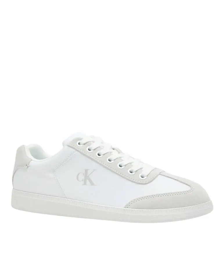 Calvin Klein - Ανδρικά Sneakers  Low Cupsole Laceup Su HM0HM02069-0K4 Λευκό