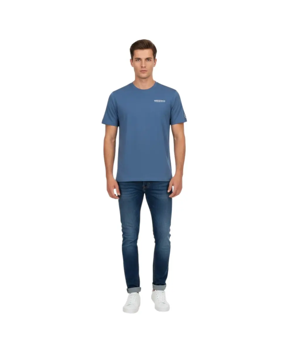 North Sails - Ανδρικό T-shirt Κοντομάνικο 996042-000-0776 Μπλε Του Ουρανού