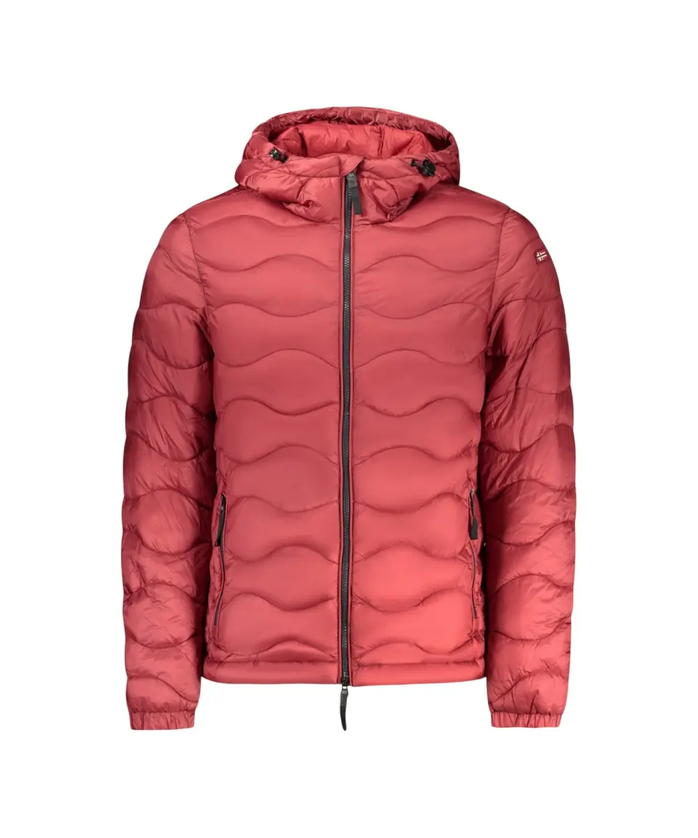 Scuola Nautica Italiana - Ανδρικό Χειμωνιάτικο Μπουφάν Alpine Puffer 859159-RED Κόκκινο