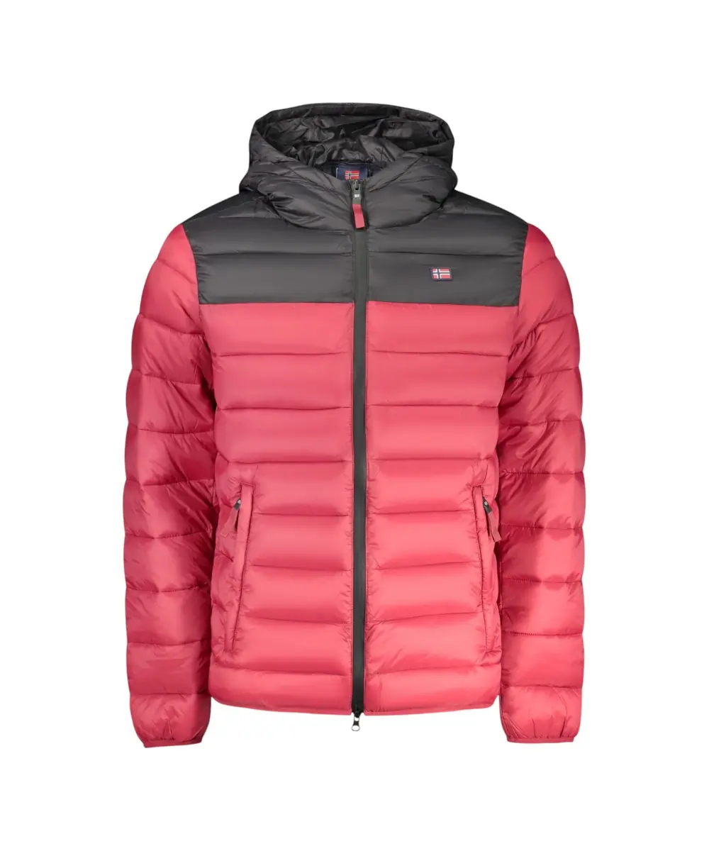 Scuola Nautica Italiana - Ανδρικό Χειμωνιάτικο Μπουφάν Puffer 859134-RED Κόκκινο