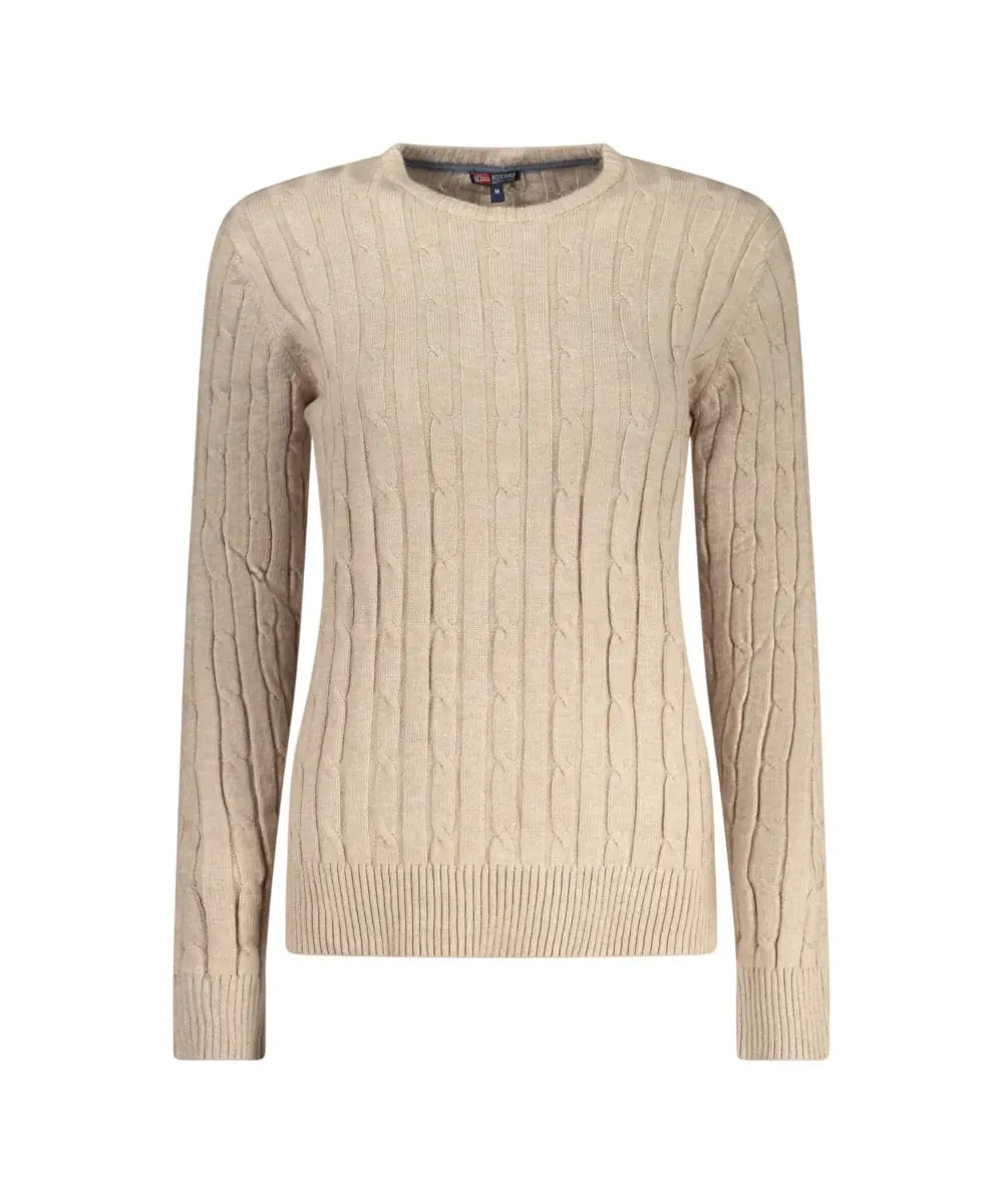 Scuola Nautica Italiana - Γυναικείο πουλόβερ Crewneck 853405-ROPEME Μπεζ