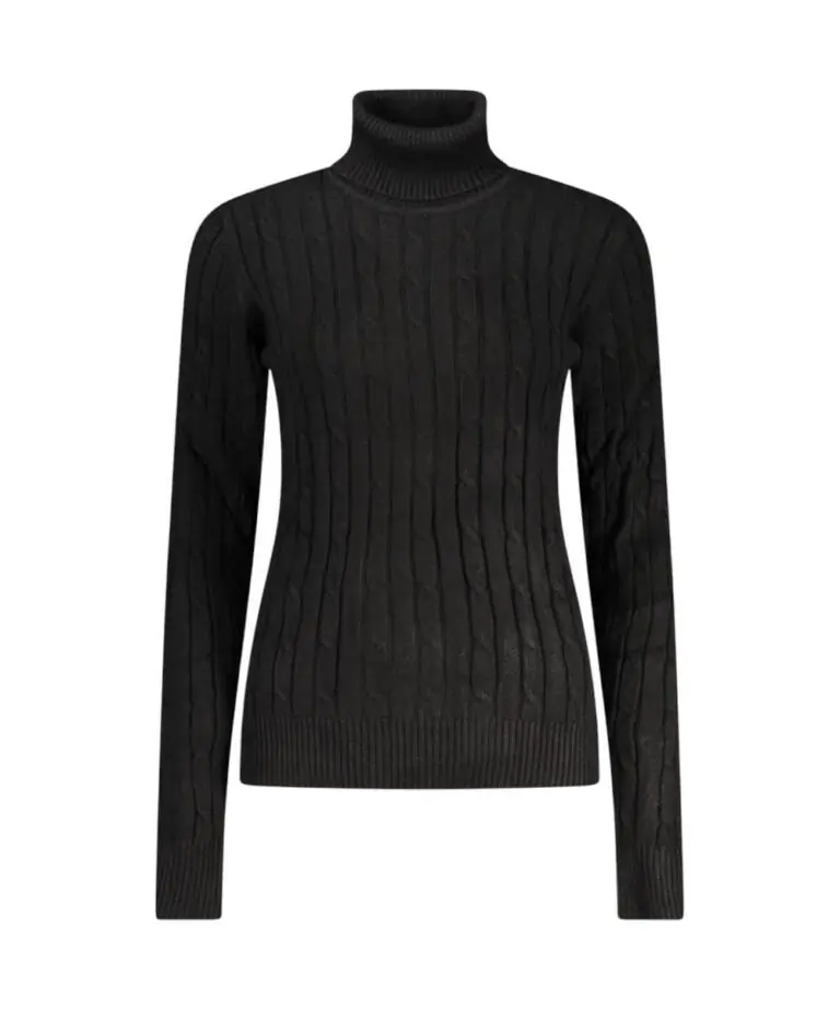 Scuola Nautica Italiana - Γυναικείο πουλόβερ Ζιβάγκο Dolcevita 853406-BLACK Μαύρο