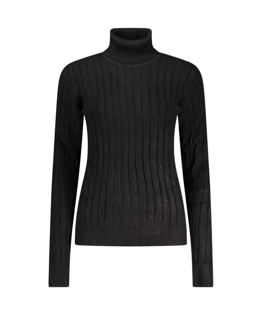 Scuola Nautica Italiana - Γυναικείο πουλόβερ Ζιβάγκο Dolcevita 853406-BLACK Μαύρο
