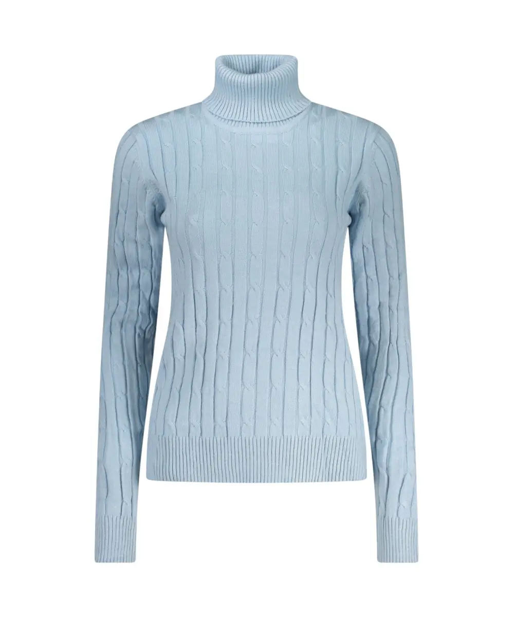 Scuola Nautica Italiana - Γυναικείο πουλόβερ Ζιβάγκο Dolcevita 853406-CLOUD Γαλάζιο