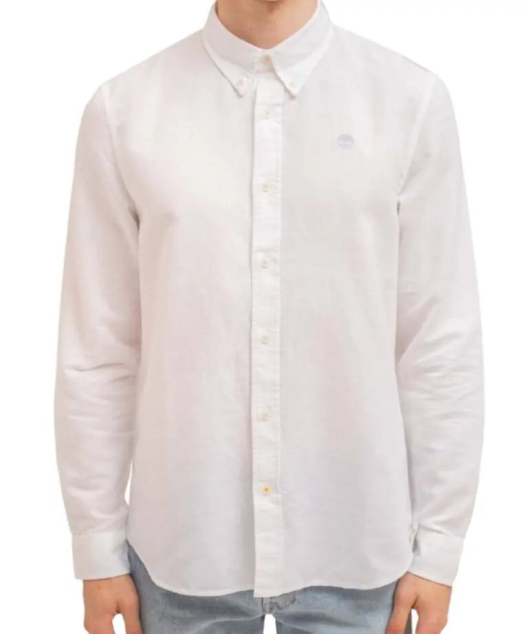 Timberland - Ανδρικό Πουκάμισο Lovell Lake Shirt TB0A2DR9-100 Λευκό