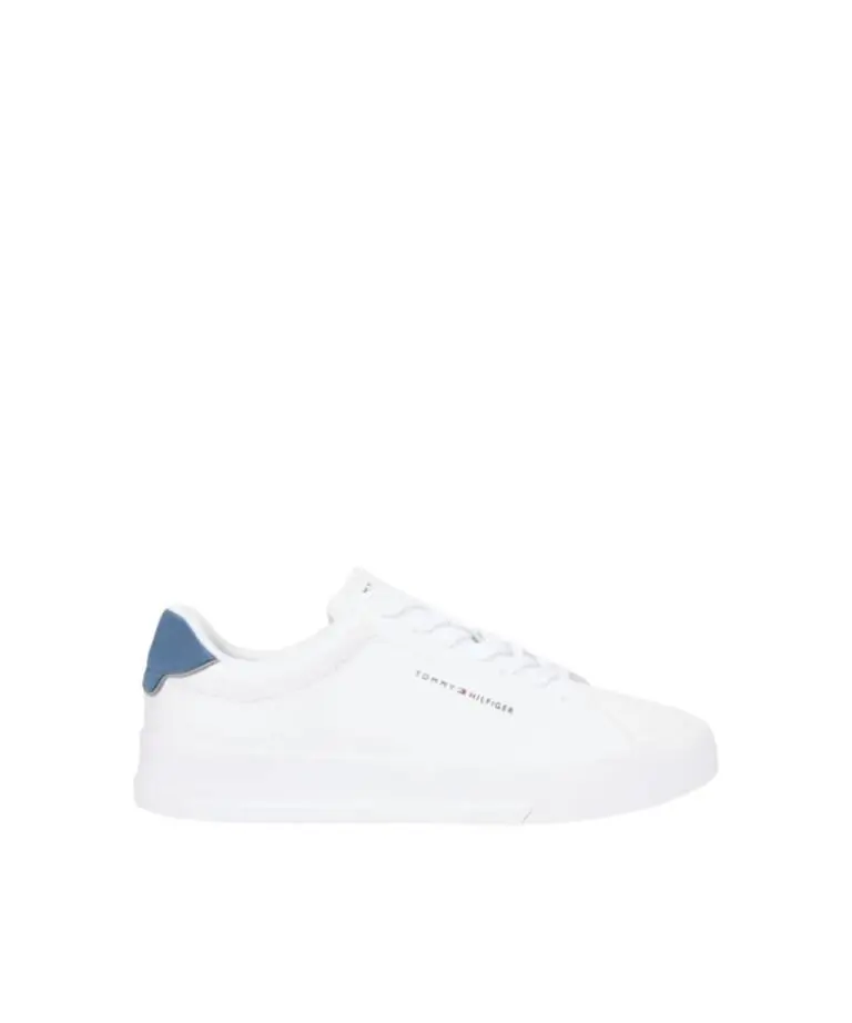 Tommy Hilfiger - Ανδρικά Sneakers Th Court Lth Detail Ess FM0FM05367-02W Λευκό
