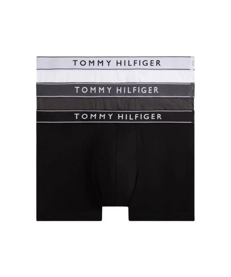 Tommy Hilfiger - Ανδρικά Μποξεράκια 3Pack UM0UM03520-0XL Γκρι/Μαύρο/Λευκό