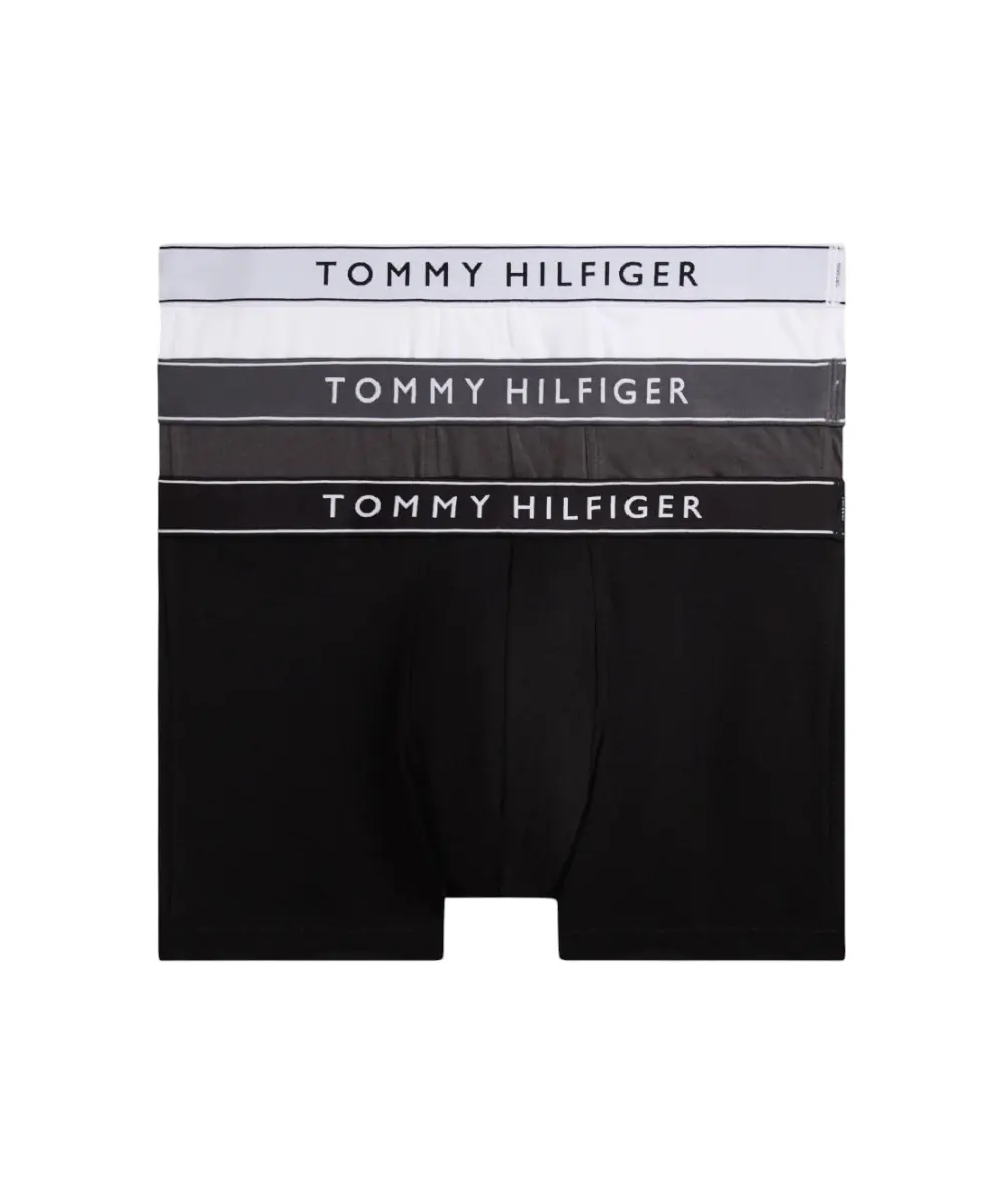 Tommy Hilfiger - Ανδρικά Μποξεράκια 3Pack UM0UM03520-0XL Γκρι/Μαύρο/Λευκό