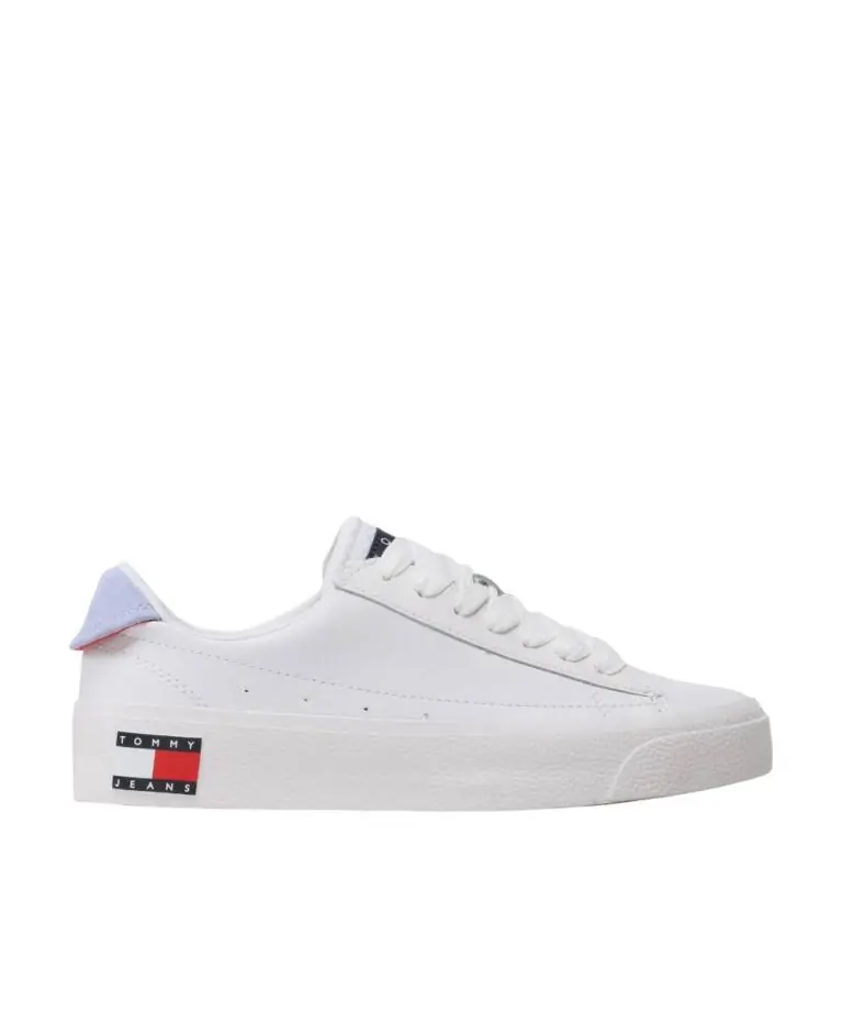 Tommy Hilfiger - Γυναικεία Sneakers Vulcanized Leather EN0EN02030-0K4 Λευκό
